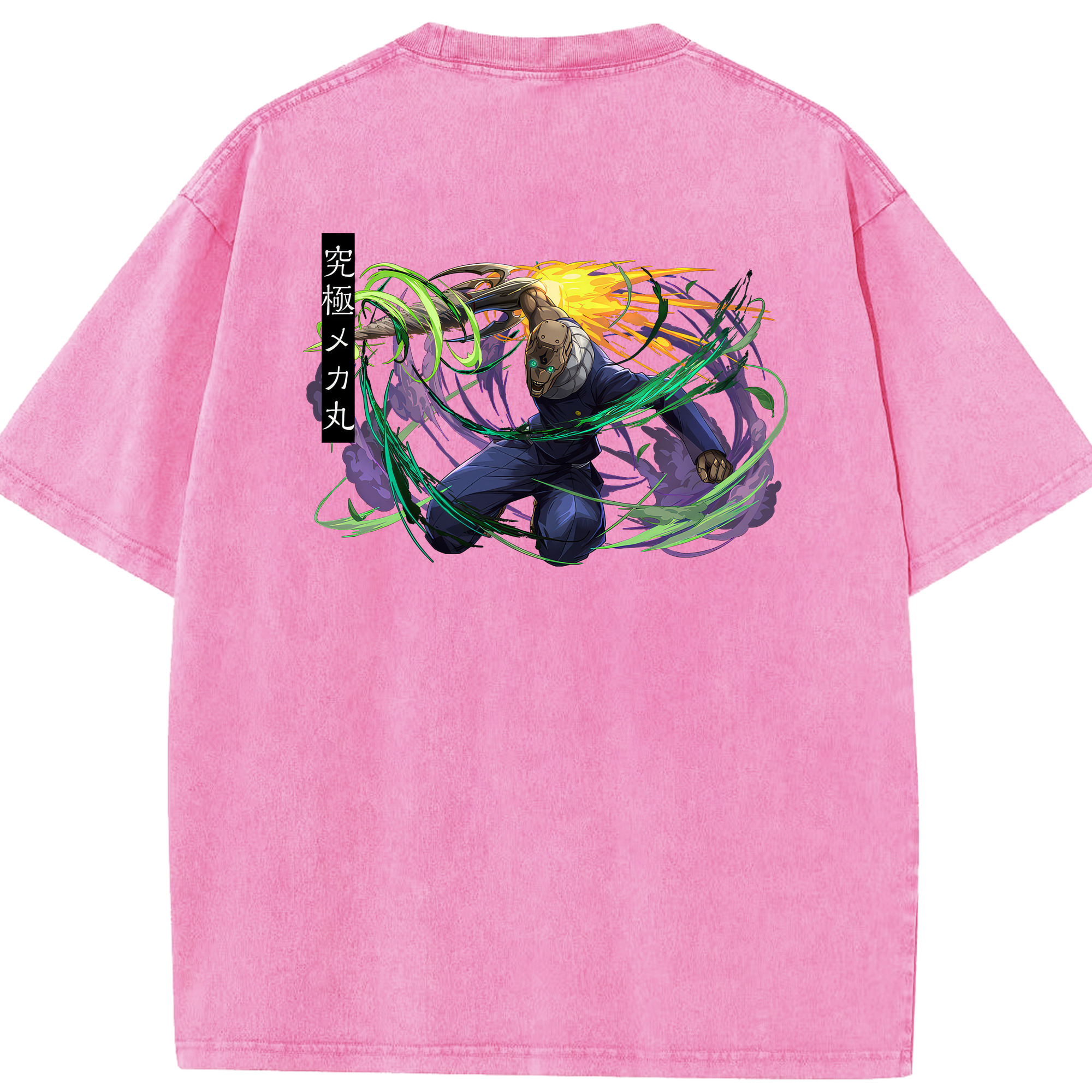（画像用） 呪術廻戦 Jujutsu Kaisen 綿100% ヴィンテージ風 半袖Tシャツ（背面プリント）